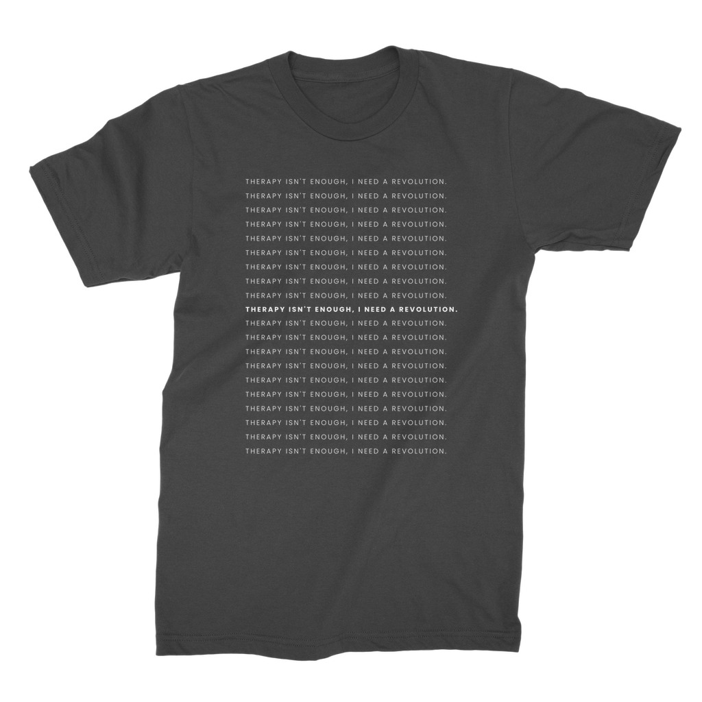 Therapy Is Cool Line Art Premium - T-Shirt