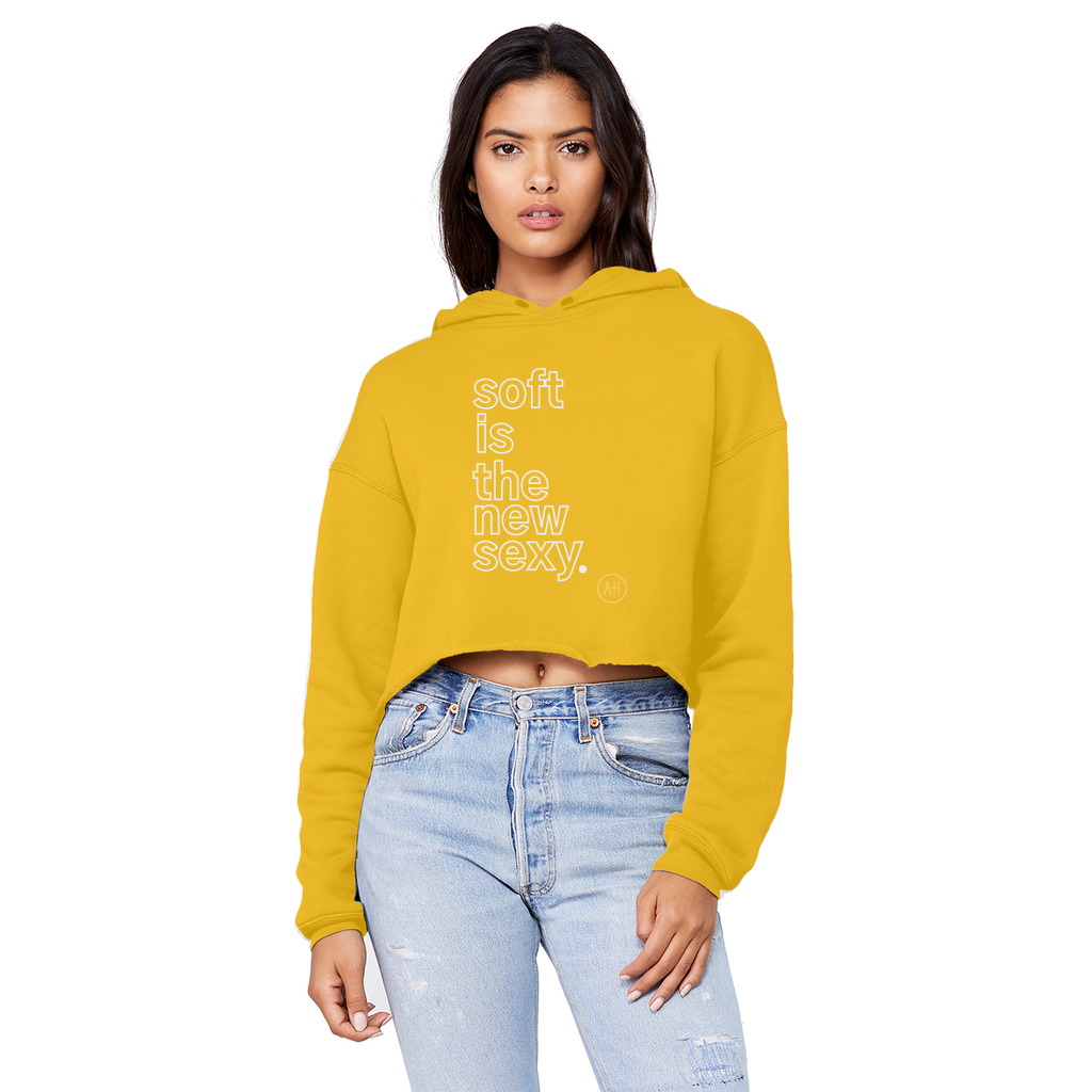 Soft Is The New Sexy - Cropped Boyfriend Hoodie