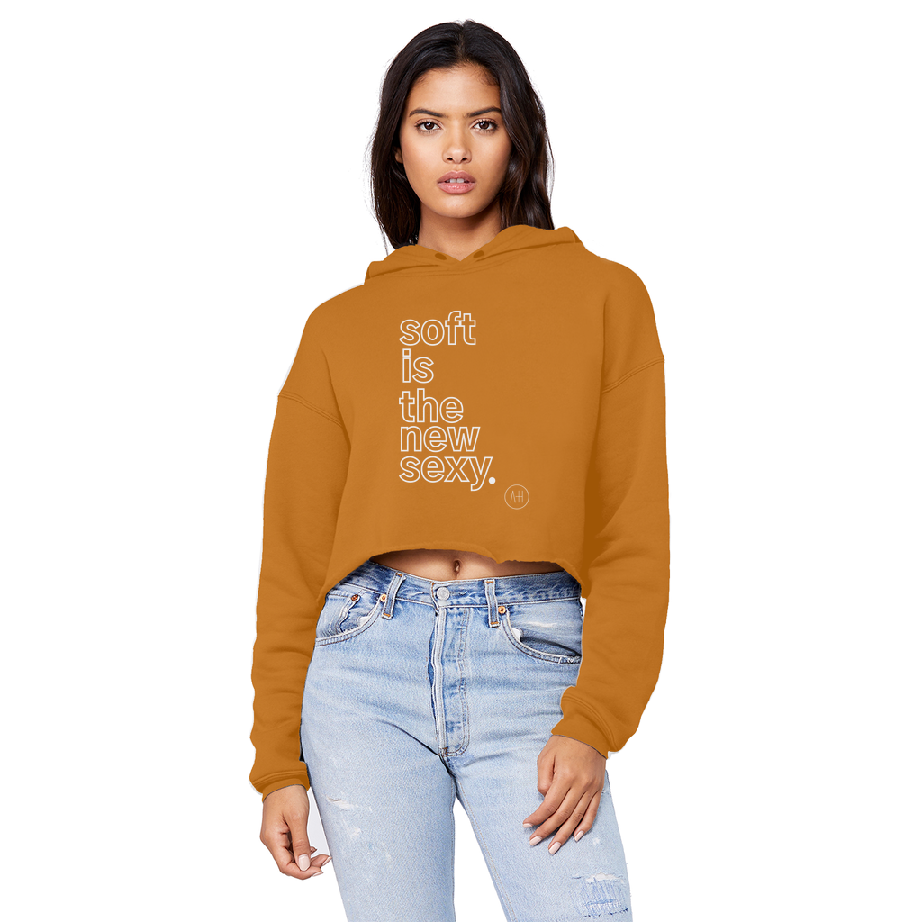 Soft Is The New Sexy - Cropped Boyfriend Hoodie