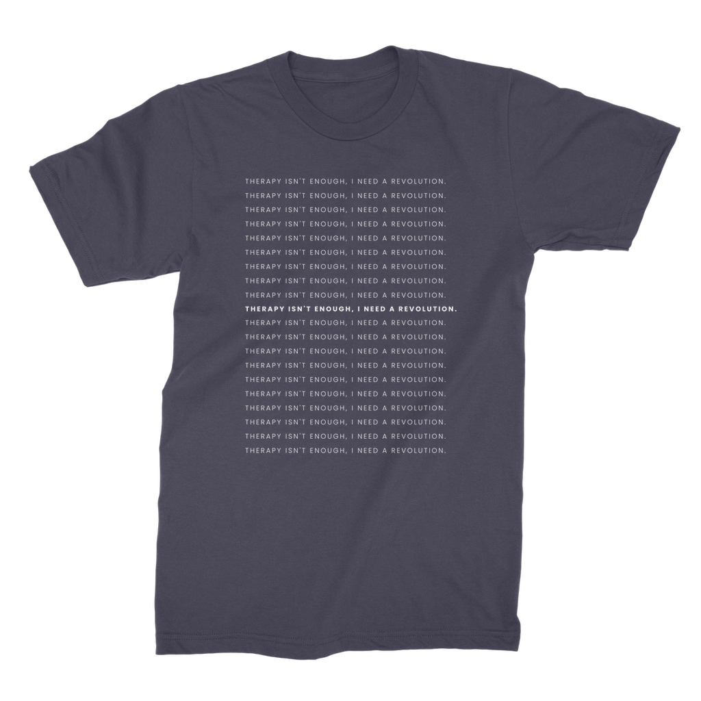 Therapy Is Cool Line Art Premium - T-Shirt