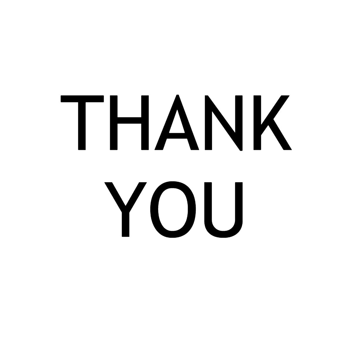 Thank You Insert Card