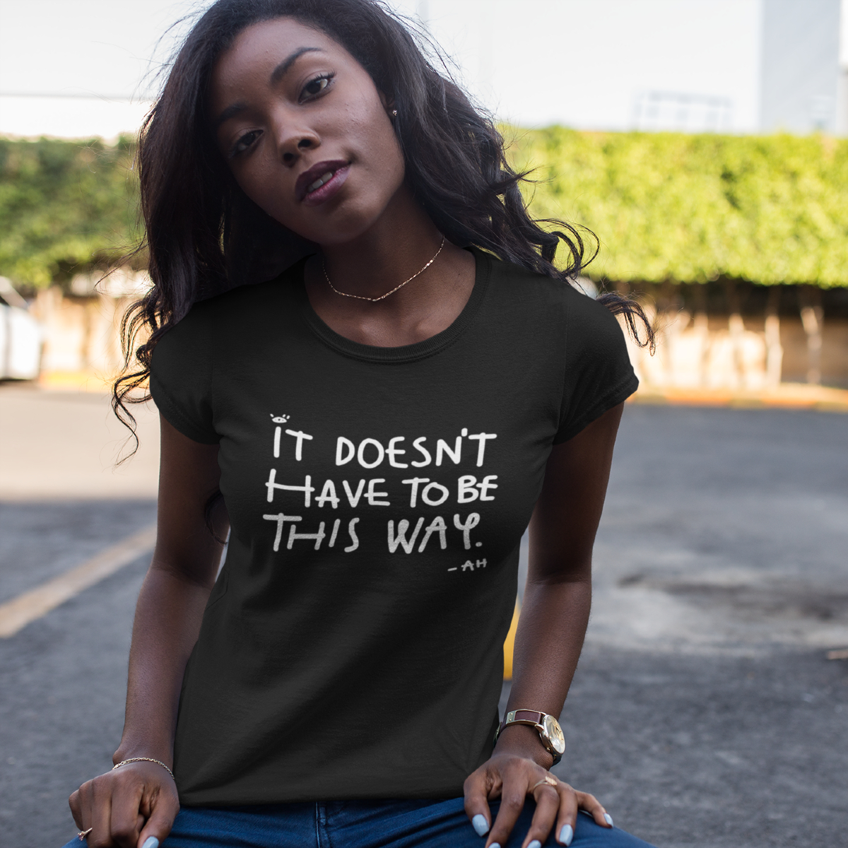 IDHTBTW Womens Tee (Black)