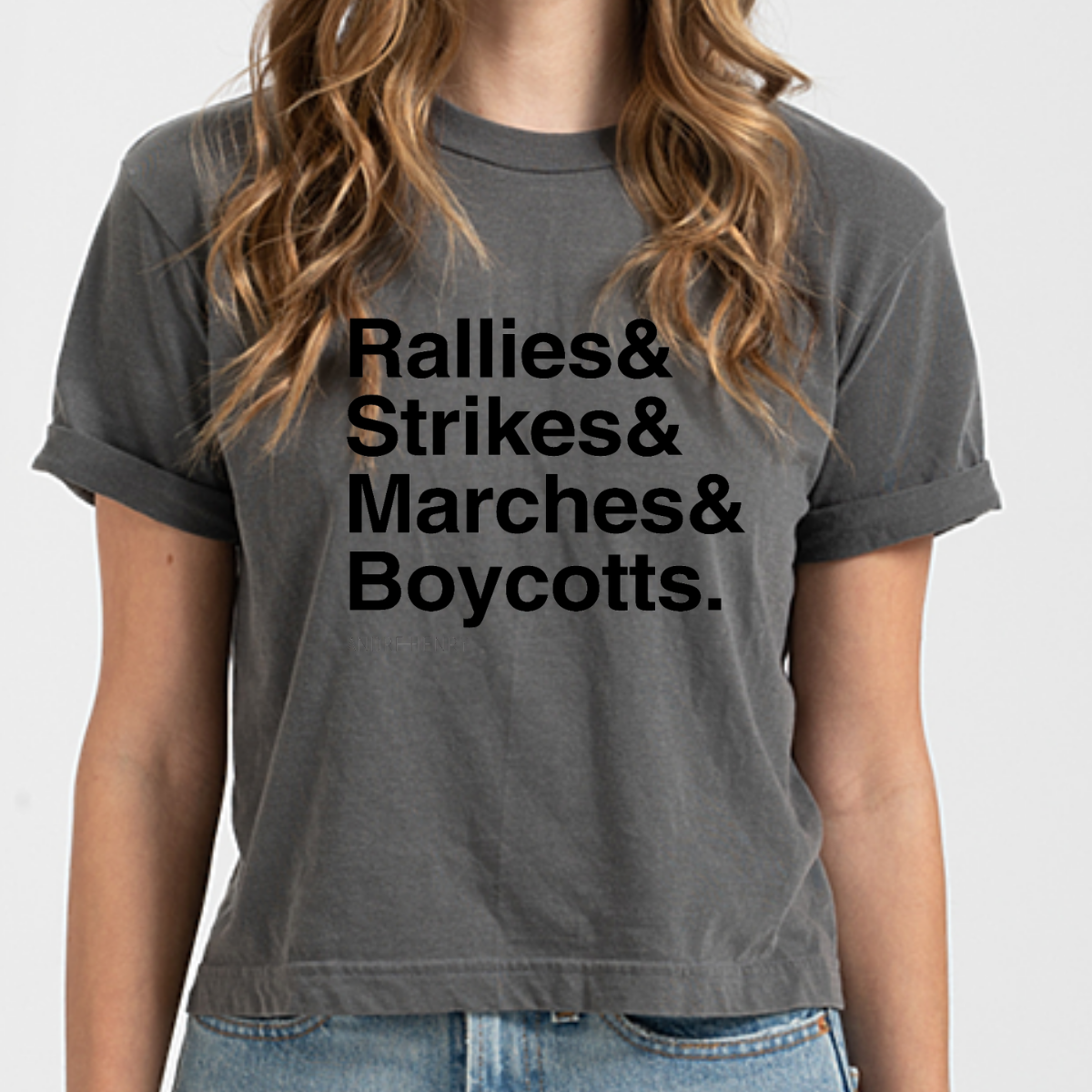 Non VIolent Actions - Retro Crop Black