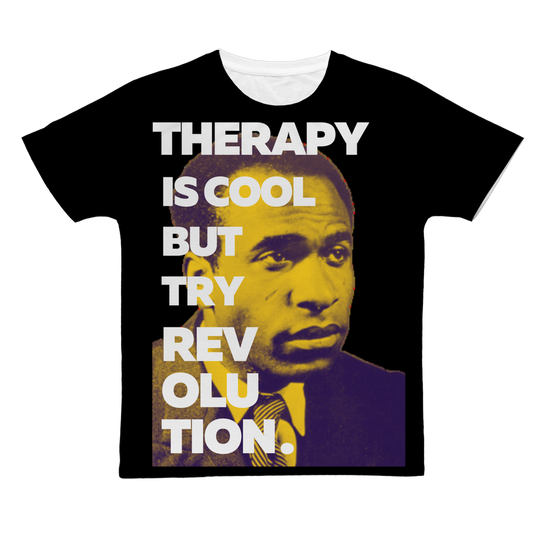 Fanon Says Therapy is Cool - All Over Tee