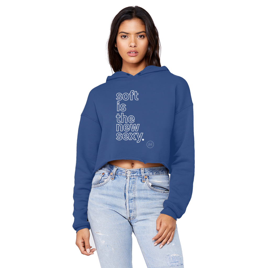 Soft Is The New Sexy - Cropped Boyfriend Hoodie
