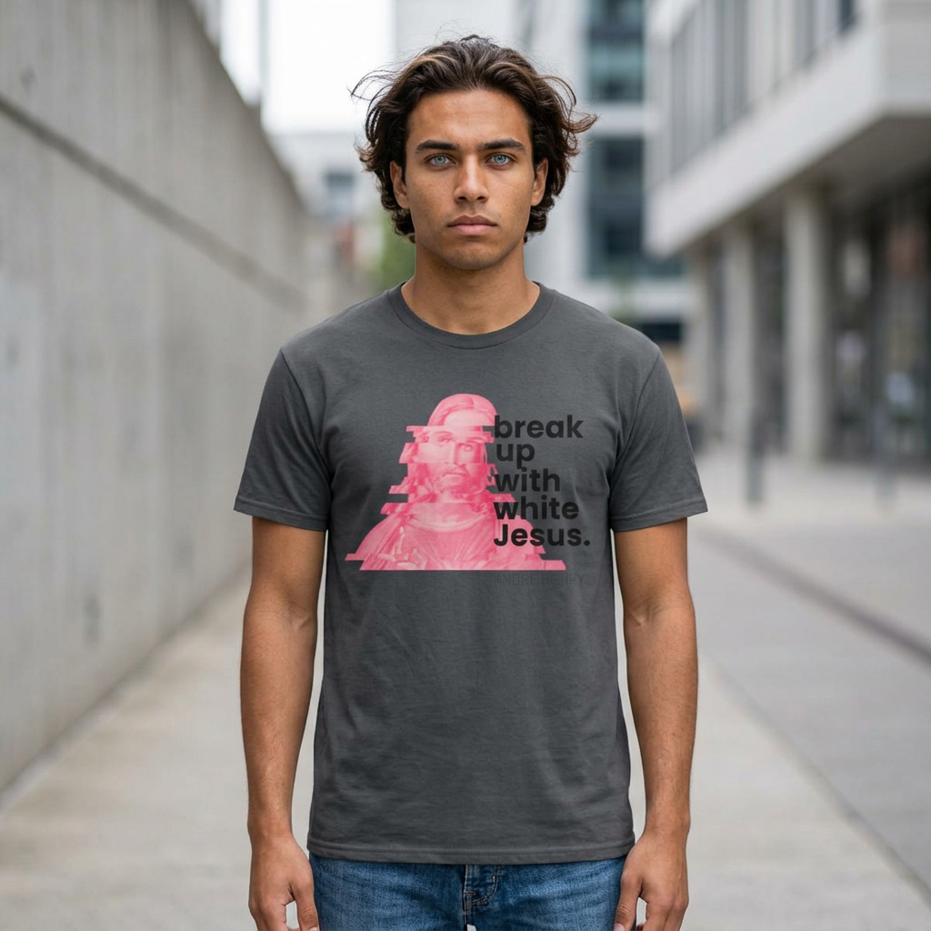 Break Up With White Jesus Grey T-Shirt