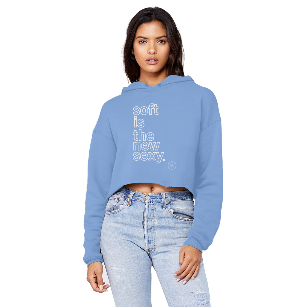 Soft Is The New Sexy - Cropped Boyfriend Hoodie