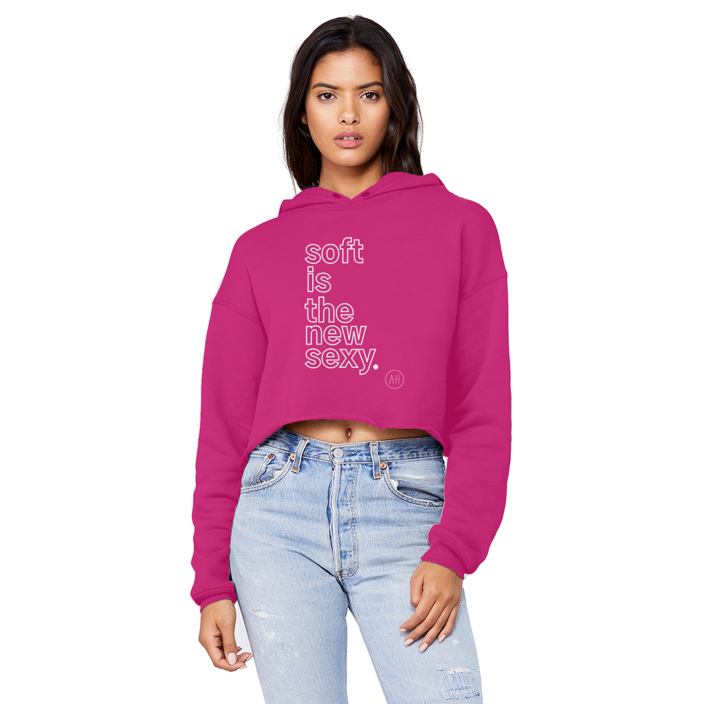 Soft Is The New Sexy - Cropped Boyfriend Hoodie