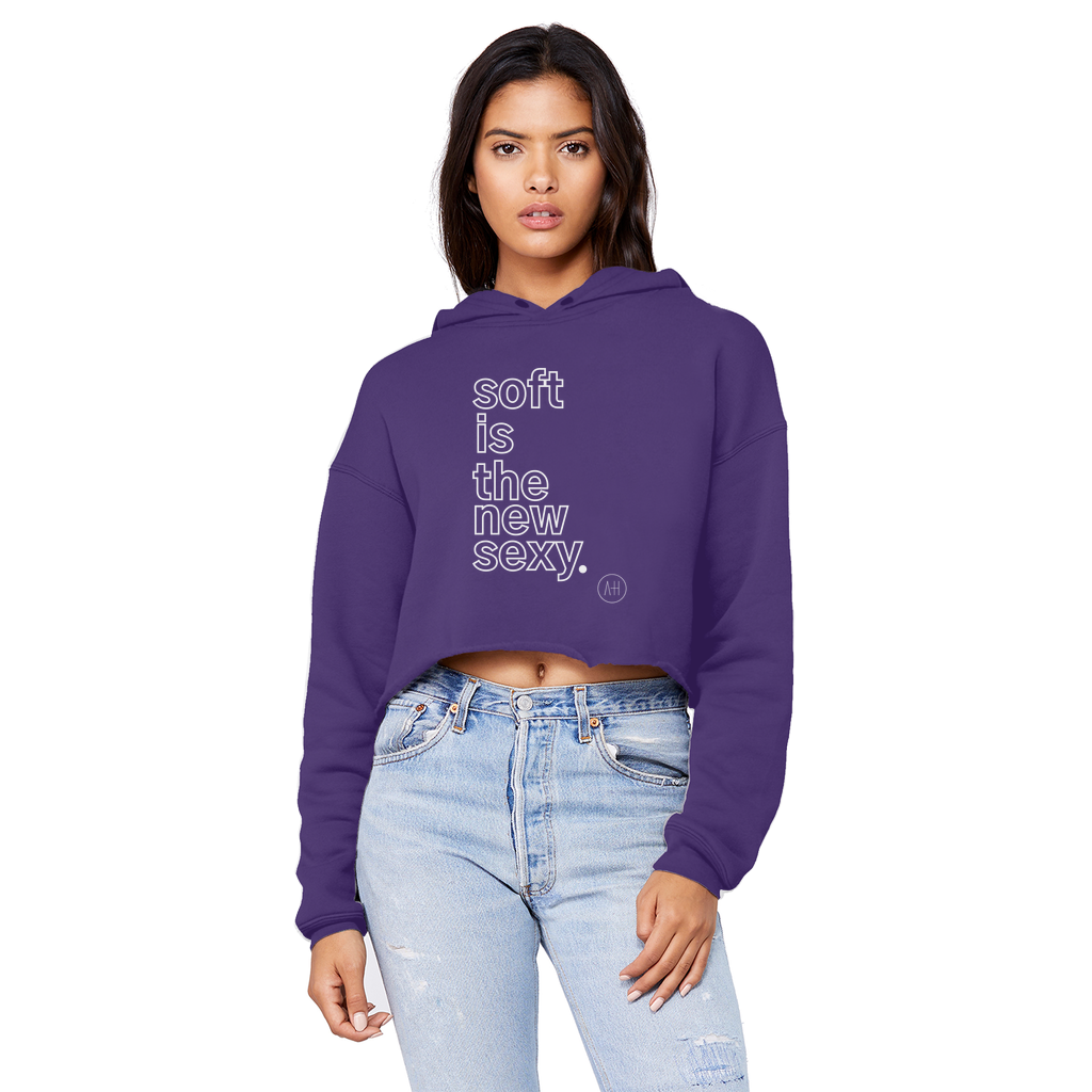 Soft Is The New Sexy - Cropped Boyfriend Hoodie