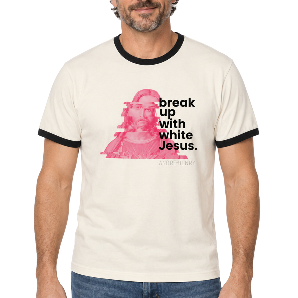 Break Up With White Jesus Ringer T-Shirt