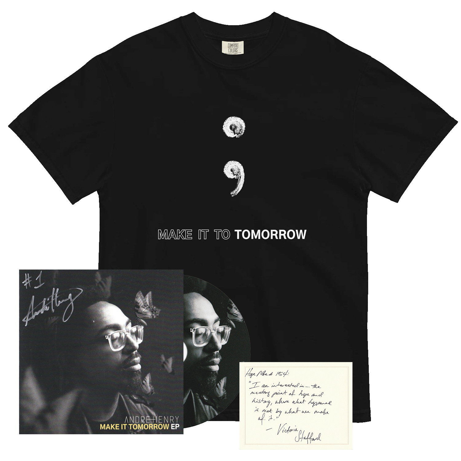 Make It To Tomorrow T Shirt + Signed CD Bundle