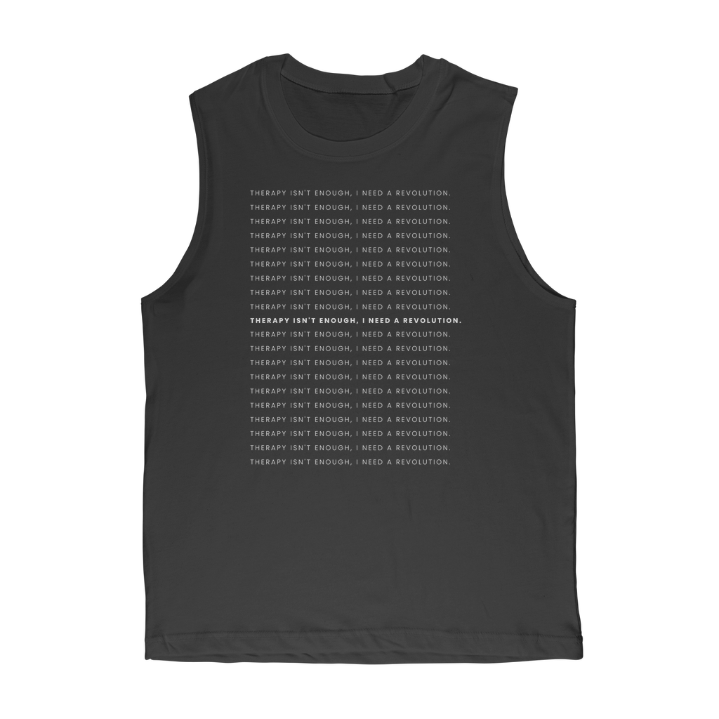 Therapy Is Cool Line Art Tank Top