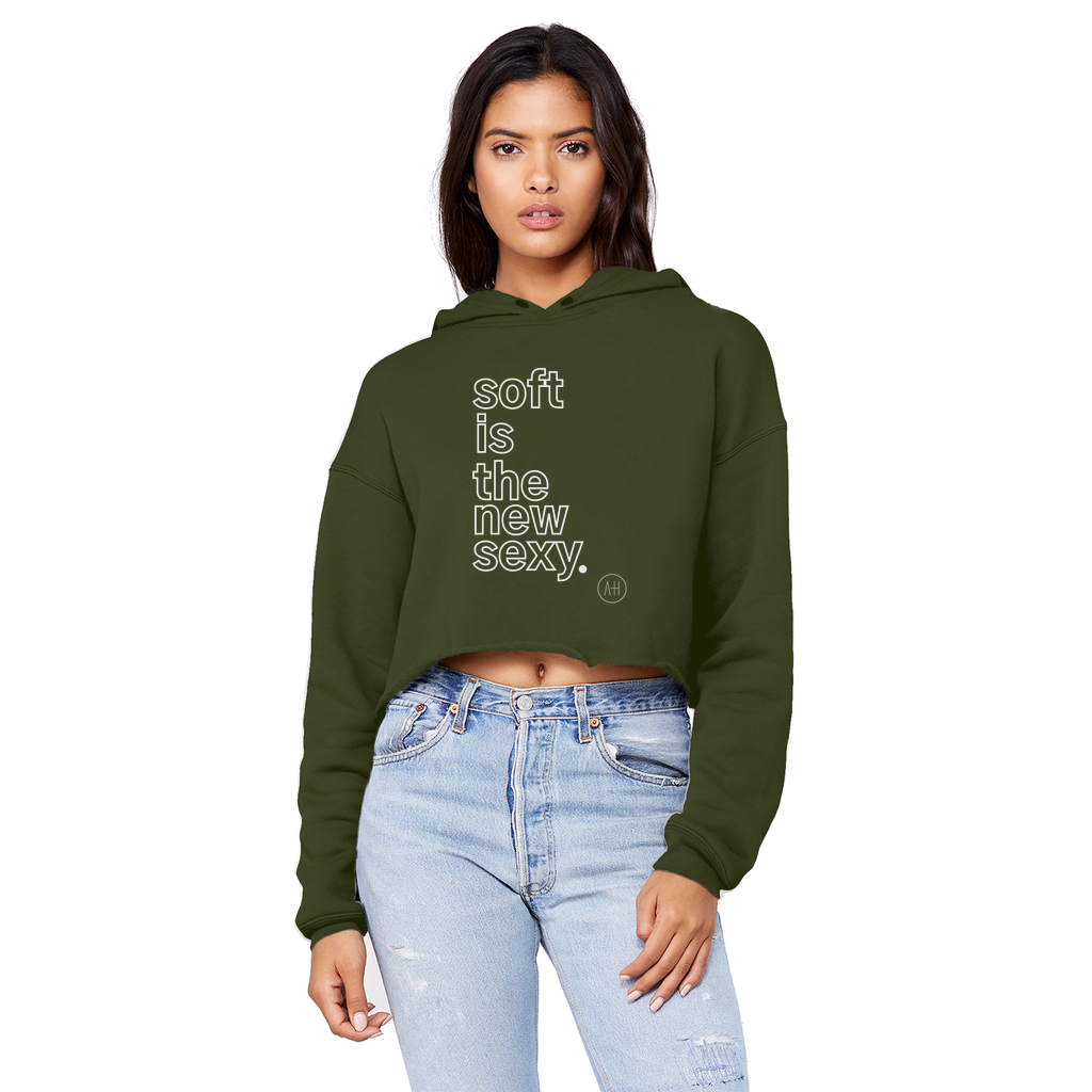 Soft Is The New Sexy - Cropped Boyfriend Hoodie