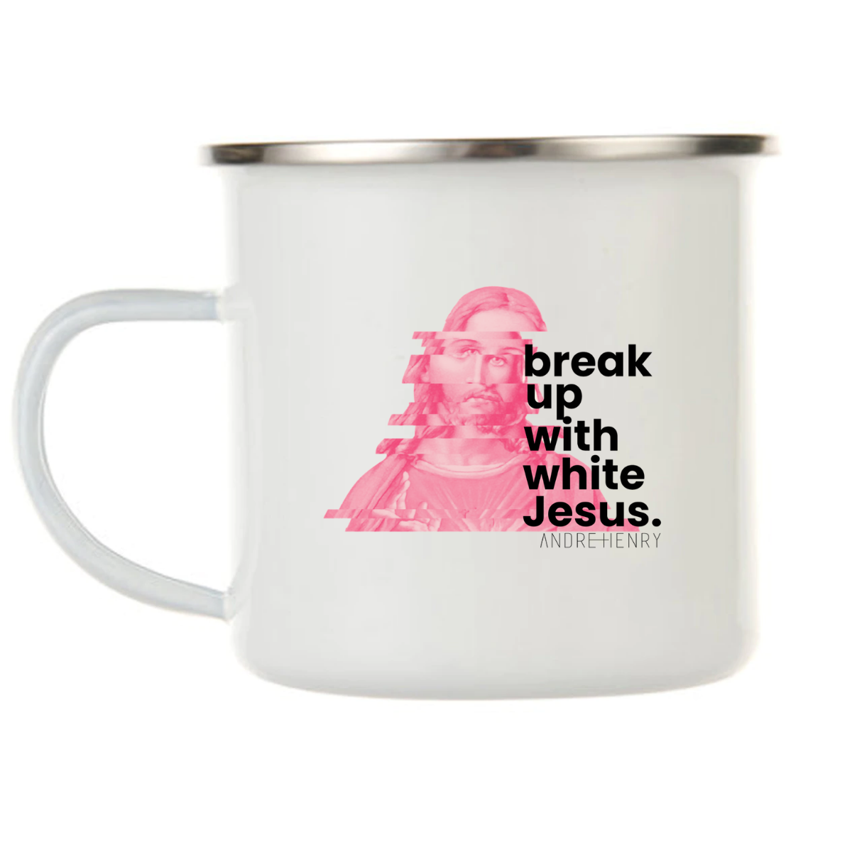 Break Up With White Jesus Campfire Mug